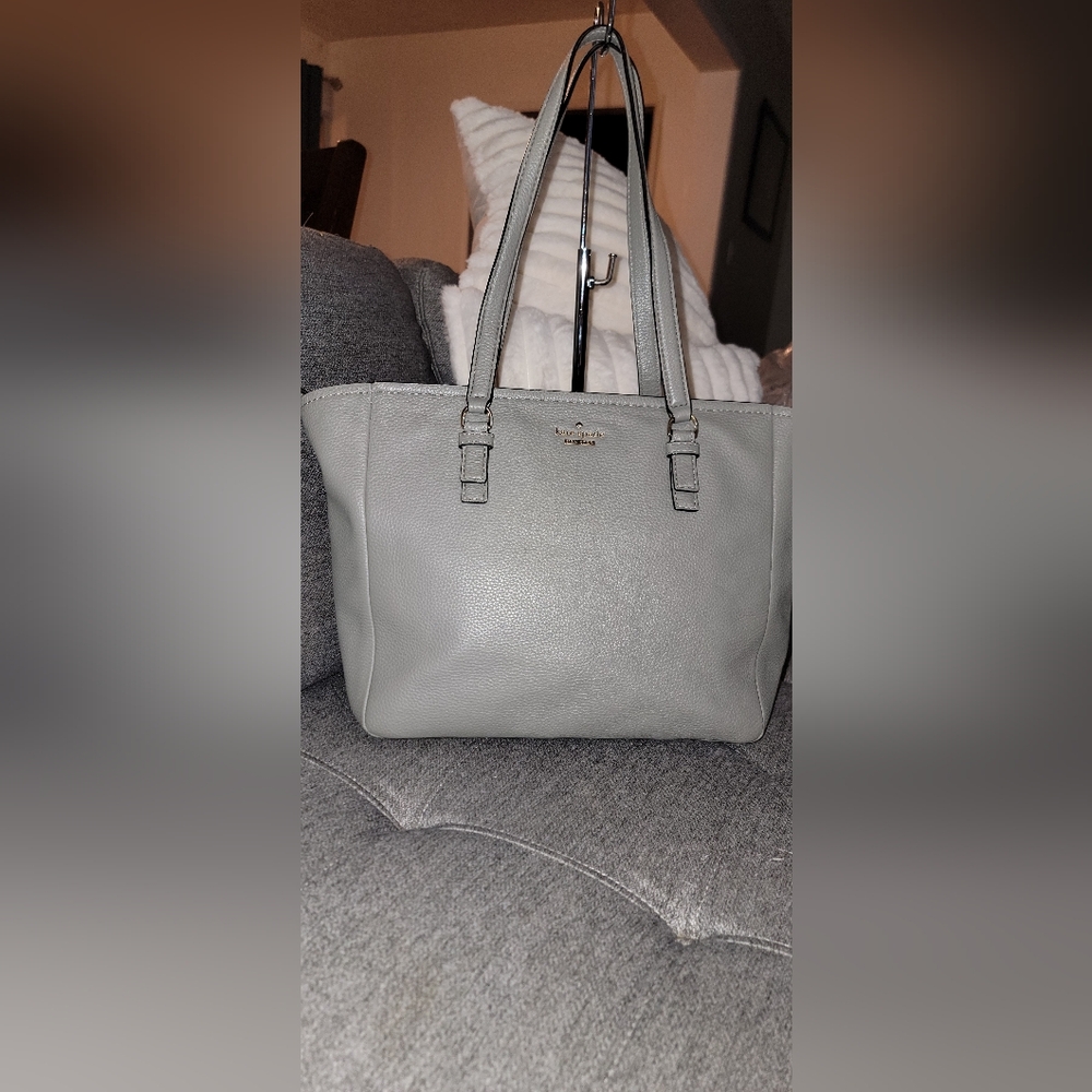 Kate Spade New York Jackson Street Denise Leather Tote  GRAY